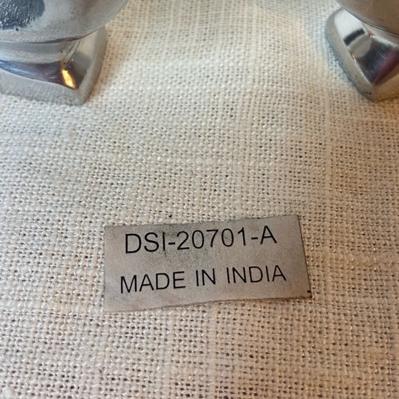 Rooster napkin rings Silver Metal Set of 6 2x2” - Picture 2 of 6